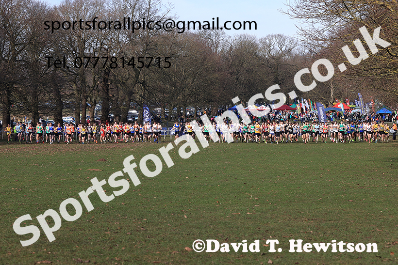 Mens under-20s 2025 UK CAU Inter Counties Cross Country Champs., Wollaton Park, Nottingham. Photo: David T. Hewitson/Sports for All Pics